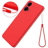 Motorola Moto G24 Power Cover med strop silikone rød
