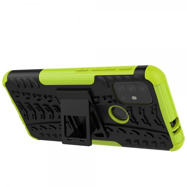 Motorola Moto G30 Cover Dækmønster Stativfunktion Grøn