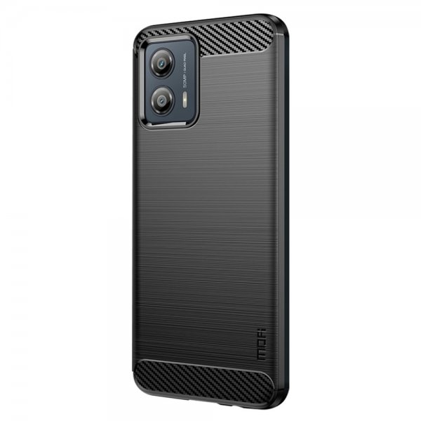 Mofi Motorola Moto G53 5G Cover Børstet Kulfibertekstur Sort