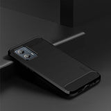 Mofi Motorola Moto G53 5G Cover Børstet Kulfibertekstur Sort