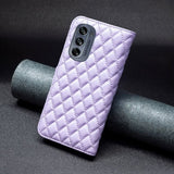 Motorola Moto G62 5G Cover Rhombusmønster Lilla