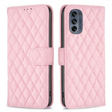 Motorola Moto G62 5G Cover Rhombus-mønster Rosa