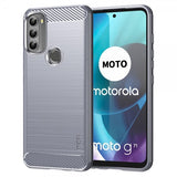 Mofi Motorola Moto G71 5G Cover Børstet Kulfibertekstur Grå