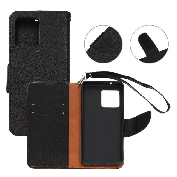 Motorola Moto G84 Cover med Håndrem Sort