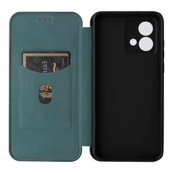 Motorola Moto G84 Cover Kulfibertekstur Grøn