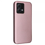 Motorola Moto G84 Cover Kulfibertekstur Rosaguld