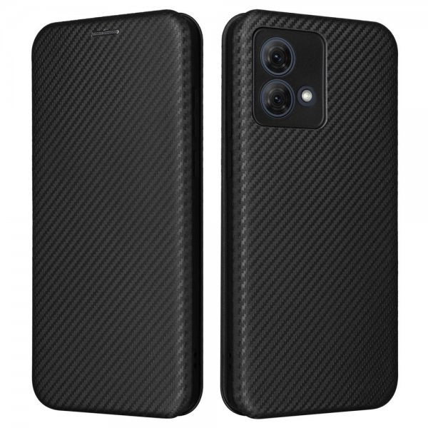 Motorola Moto G84 Cover Kulfibertekstur Sort