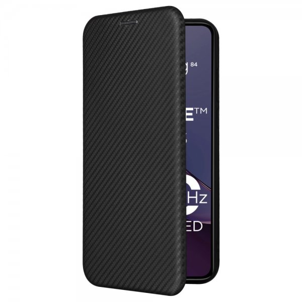 Motorola Moto G84 Cover Kulfibertekstur Sort