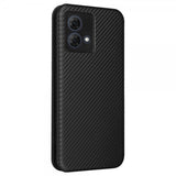 Motorola Moto G84 Cover Kulfibertekstur Sort