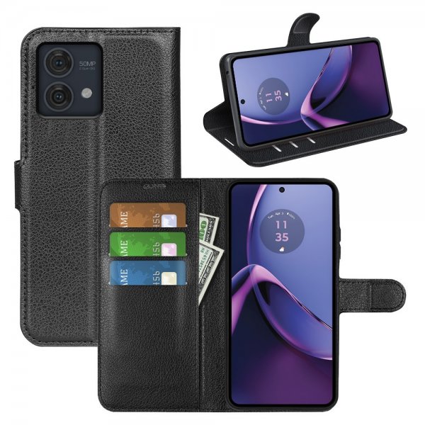 Motorola Moto G84 Cover Litchi Sort