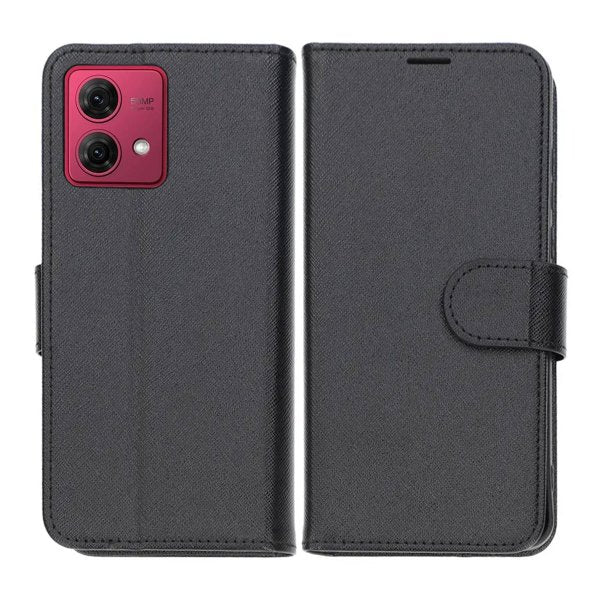 Motorola Moto G84 Etui med Stativ Sort