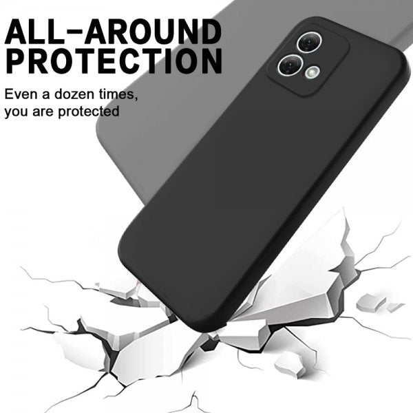 Motorola Moto G84 Cover med rem Silikone Sort