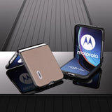 ABEEL Motorola Razr 40 Ultra Etui Ægte Læder Rosa
