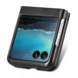 Motorola Razr 40 Ultra Cover Kulfibertekstur Blå