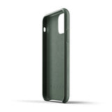Mujjo iPhone 11 Pro Cover i fuldnarvet læder Slate Green