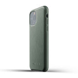 Mujjo iPhone 11 Pro Cover i fuldnarvet læder Slate Green