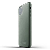 Mujjo iPhone 11 Pro Max Cover Full Leather Case Slate Green