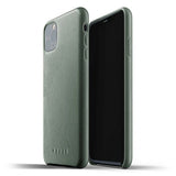 Mujjo iPhone 11 Pro Max Cover Full Leather Case Slate Green
