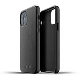 Mujjo iPhone 12/iPhone 12 Pro Cover Full Leather Case Sort