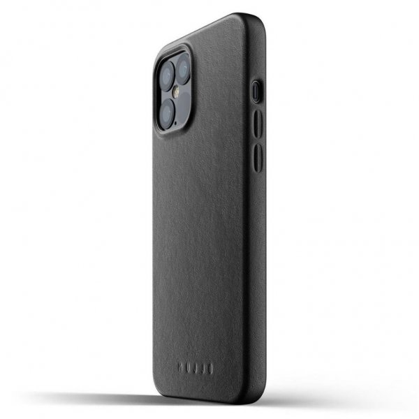 Mujjo iPhone 12 Pro Max Cover Full Leather Case Sort