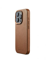 Mujjo iPhone 15 Pro Cover Fuld Læder MagSafe Dark Tan