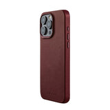 Mujjo iPhone 15 Pro Max Cover Full Leather Case MagSafe Burgundy