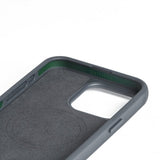 Mujjo iPhone 15 Pro Max Cover Shield Case Steel Blue