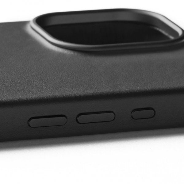 Mujjo iPhone 16 Cover Fuld Lædercover Sort