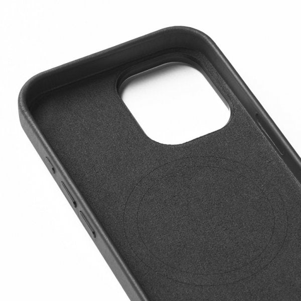 Mujjo iPhone 16 Cover Fuld Lædercover Sort