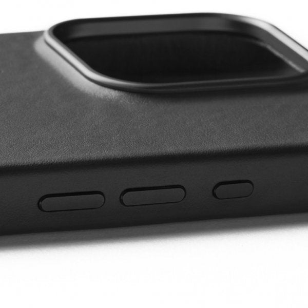 Mujjo iPhone 16 Pro Cover Full Læder Sort