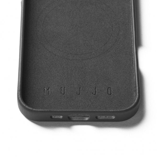Mujjo iPhone 16 Pro Cover Full Læder Sort
