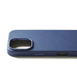 Mujjo iPhone 16 Pro Cover i Fuld Læder Monaco Blue