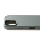 Mujjo iPhone 16 Pro Cover Full Leather Case Green Smoke