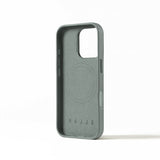 Mujjo iPhone 16 Pro Cover Full Leather Case Green Smoke