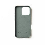 Mujjo iPhone 16 Pro Cover Full Leather Case Green Smoke