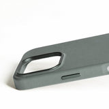 Mujjo iPhone 16 Pro Cover Full Leather Case Green Smoke