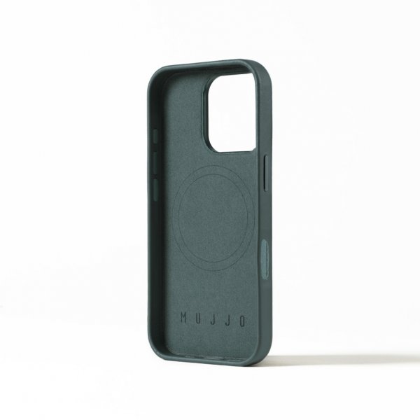 Mujjo iPhone 16 Pro Cover Full Læder Livid Green