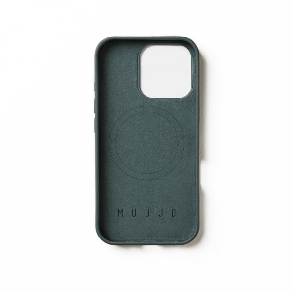 Mujjo iPhone 16 Pro Cover Full Læder Livid Green