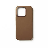 Mujjo iPhone 16 Pro Cover i Fuld Læder Dark Tan