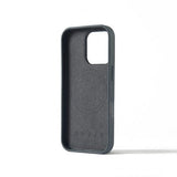 Mujjo iPhone 16 Pro Cover Læderetui Steel Blue