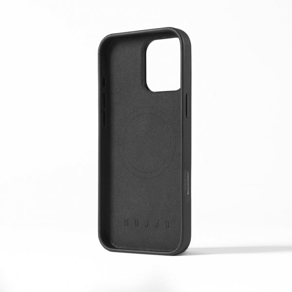 Mujjo iPhone 16 Pro Max Cover Full Leather Case Sort