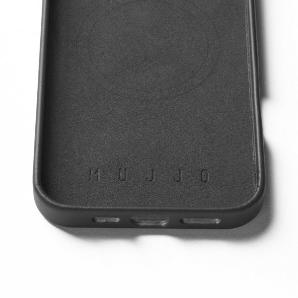 Mujjo iPhone 16 Pro Max Cover Full Leather Case Sort