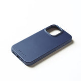 Mujjo iPhone 16 Pro Max Cover Full Leather Case Monaco Blue