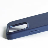 Mujjo iPhone 16 Pro Max Cover Full Leather Case Monaco Blue