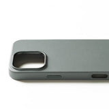 Mujjo iPhone 16 Pro Max Cover Full Leather Case Green Smoke