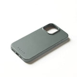 Mujjo iPhone 16 Pro Max Cover Full Leather Case Green Smoke
