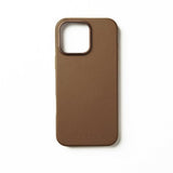 Mujjo iPhone 16 Pro Max Cover Full Leather Case Dark Tan