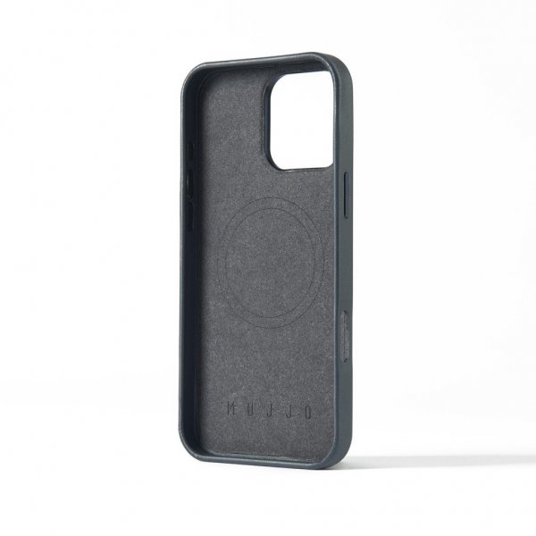 Mujjo iPhone 16 Pro Max Cover Maiz Case Steel Blue