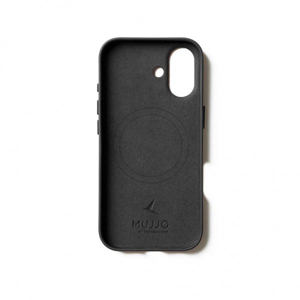 Mujjo iPhone 17 Cover Full Leather Case MagSafe Sort