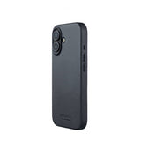 Mujjo iPhone 17 Etui Full Leather Case MagSafe Basalt